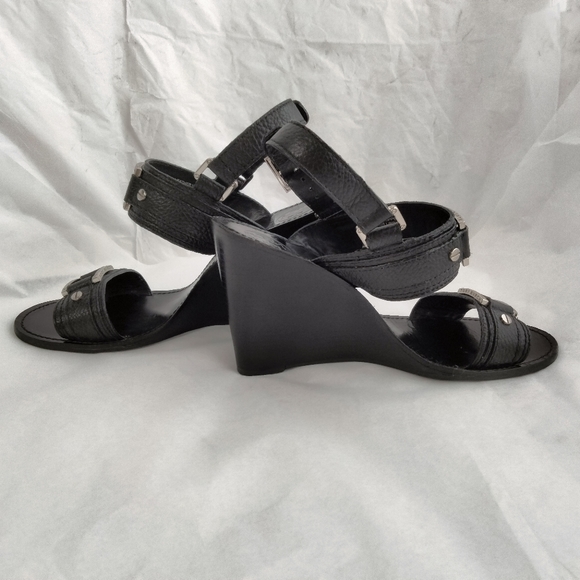 Tory Burch Carys Leather Wedges size 9M - Picture 7 of 16